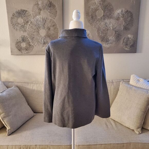 ✨COS✨ Funnel Neck Sleeve Zipper Top - [Size 12, Gray] - Picture 6 of 11